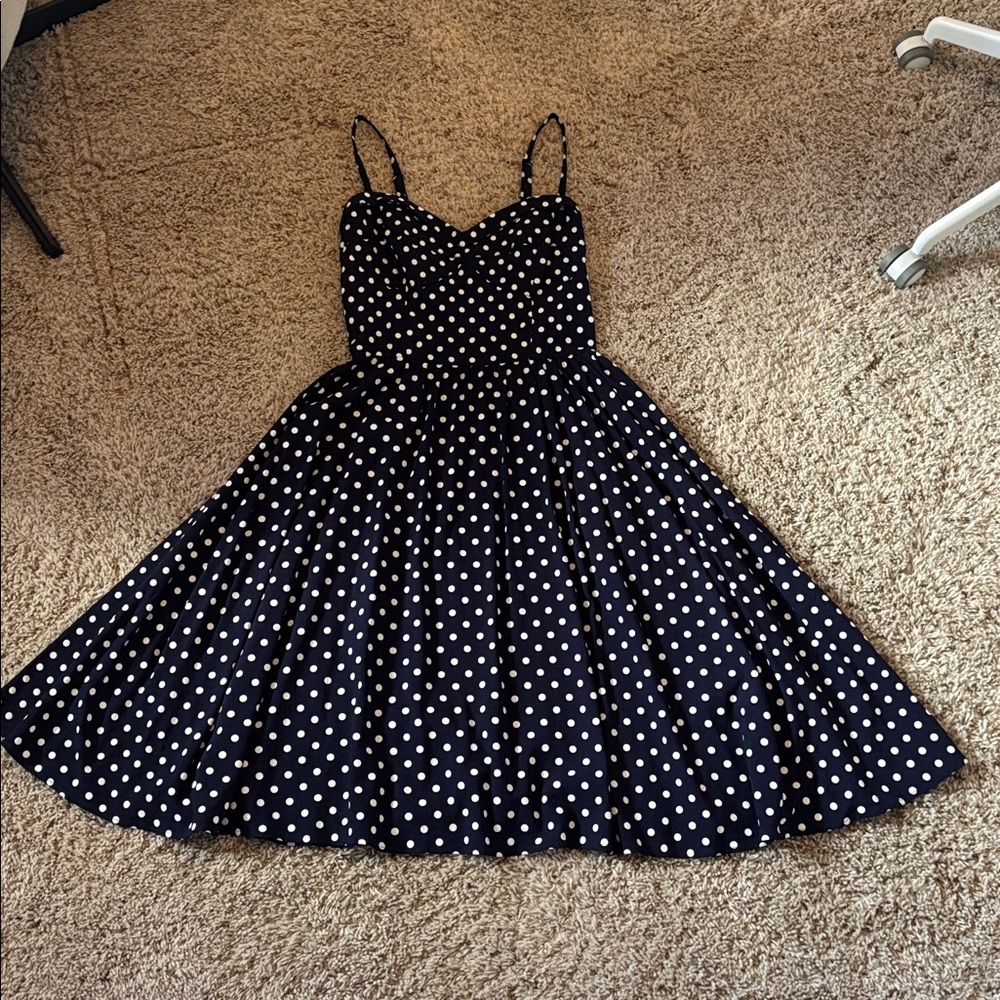 Stop Staring Pinup Polka Dot Dress - M